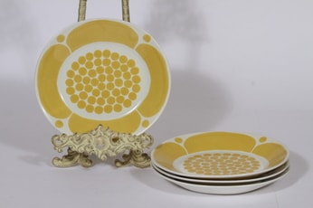 Arabia Sunnuntai lautaset, 4 kpl, suunnittelija Birger Kaipiainen, painokoriste