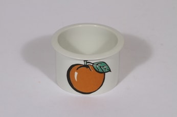 Arabia Tutti Frutti purnukka, appelsiini, suunnittelija Ulla Procope, appelsiini, pieni, serikuva