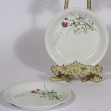 Arabia Pellervo lautaset, 2 kpl, suunnittelija , pieni, serikuva, kukka-aihe