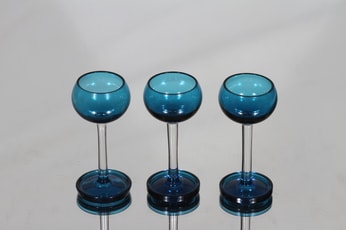 Riihimäen lasi Harlekiini liköörilasit, 3 cl, 3 kpl, suunnittelija Nanny Still, 3 cl