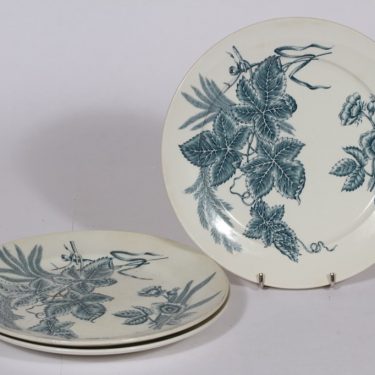Arabia Vineta dinner plates, 3 pcs, copper ornament