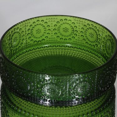 Riihimäen lasi Grapponia kulho, vihreä, suunnittelija Nanny Still,