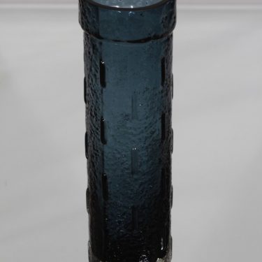 Riihimäki glass 1461 vase, blue-gray, Tamara Aladin
