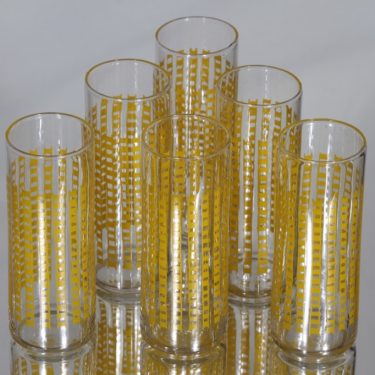 Riihimäen lasi 1799 lasit, 14 cl, 6 kpl, suunnittelija Helena Tynell, 14 cl, serikuva