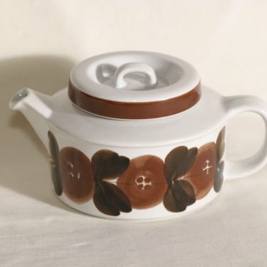 Arabia Rosmarin teekannu, käsinmaalattu, suunnittelija Ulla Procopé, käsinmaalattu