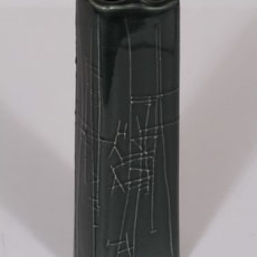 Arabia 385-2 maljakko, siniharmaa, suunnittelija Karl Heinz Schultz-Köln,