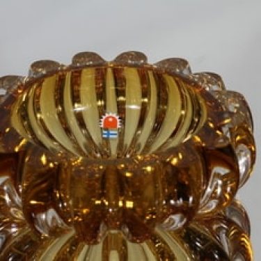 Kumela kulho, amber, suunnittelija Armando Jacobino, massiivinen