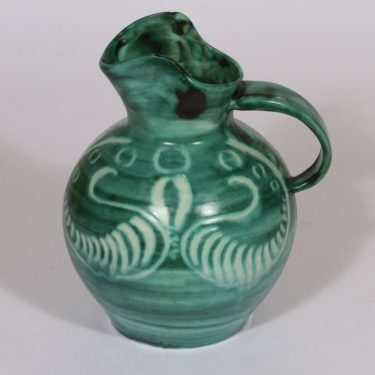 Kupittaan savi 253 kaadin, käsinmaalattu, suunnittelija , käsinmaalattu, kobolttiväri, signeerattu