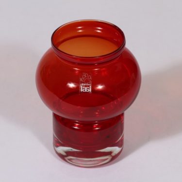 Riihimäen lasi Välkky tuikkulyhty, rubiininpunainen, suunnittelija Tamara Aladin, pieni