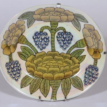 Arabia Pro Arte koristelautanen, Elegance 3, suunnittelija Birger Kaipiainen, Elegance 3, serikuva, lysteri, numeroitu