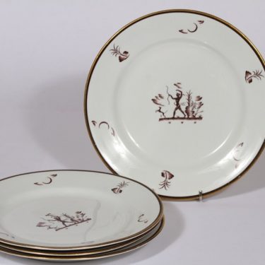 Arabia Diana lautaset, matala, 4 kpl, suunnittelija , matala, siirtokuva