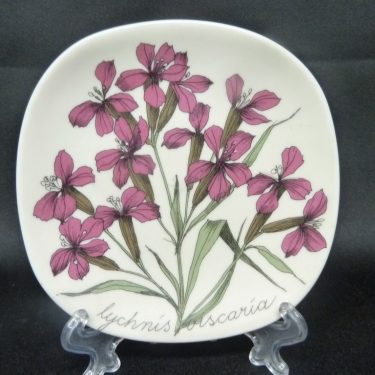 Arabia Botanica decorative plate, Mäkitervakko, small, silk screening