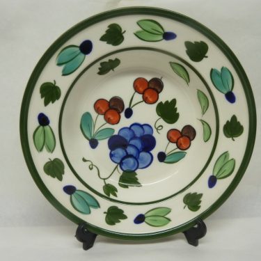 Arabia Palermo soup plate, hand-painted designer Dorrit von Fieandt