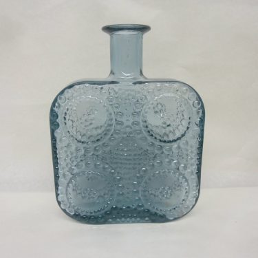 Riihimäen lasi Grapponia koristepullo, neodymi, suunnittelija Nanny Still,