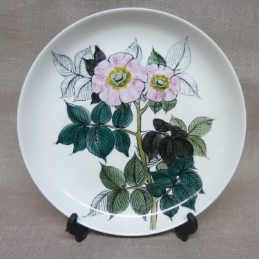 Arabia decorative plate, designer Hilkka-Liisa Ahola, hand-painted, signed