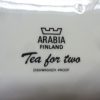 Arabia Tea for Two plates, 6 kpl, silk-screening, flower theme, 2