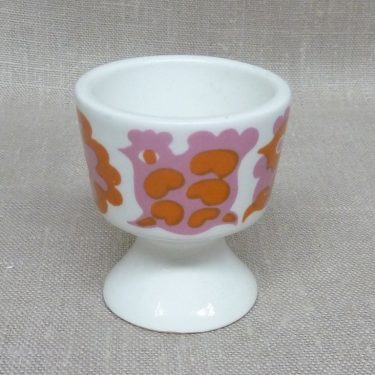 Arabia Emma egg cup, silk screening, retro