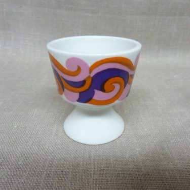 Arabia Mimmi egg cup, silk screening, retro
