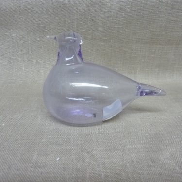 Nuutajärvi koristelintu, Tirri, suunnittelija Oiva Toikka, Tirri, pieni, signeerattu