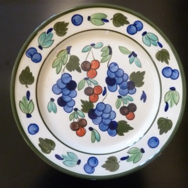 Arabia Palermo serving plate, designer Dorrit von Fieandt, large, hand-painted