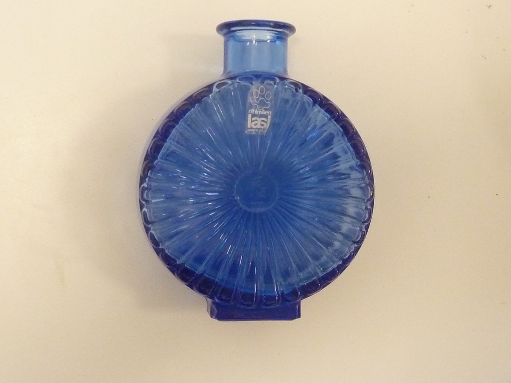 Riihimäen lasi Aurinkopullo decorative bottle, 1/4, designer Helena Tynell, small