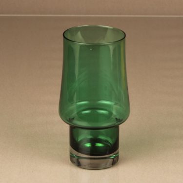 Riihimäen lasi 1473 vase, green, designer Tamara Aladin
