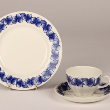 Arabia Rinki coffee cup, saucer and plate, Raija Uosikkinen