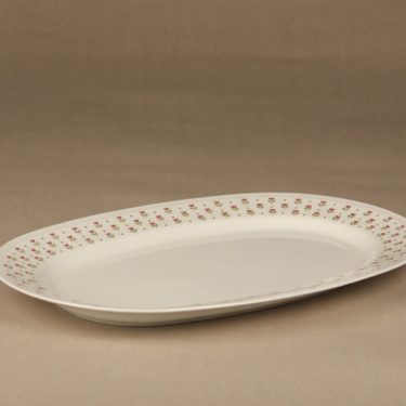 Arabia Miniflora platter, oval, designer Esteri Tomula, oval, flower theme