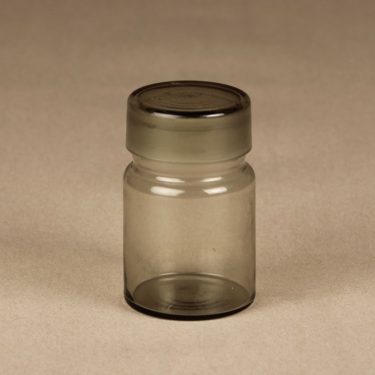 Nuutajärvi spice jar, glass, designer Saara Hopea