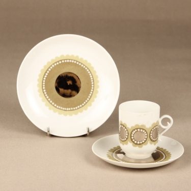Arabia Tanja kahvikuppi, suunnittelija Esteri Tomula, käsinmaalattu