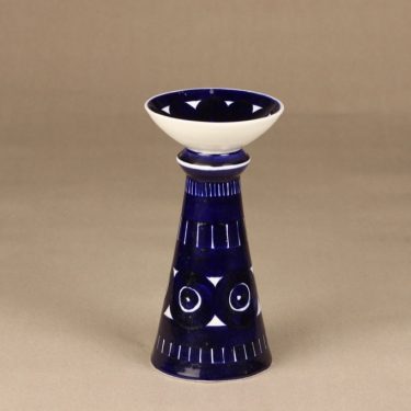 Arabia Valencia kynttilänjalka, suunnittelija Ulla Procope, käsinmaalattu, signeerattu