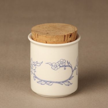 Arabia Sininen spice jar, without a text, designer Raija Uosikkinen