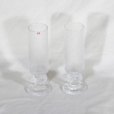 Iittala Senaattori lasit, kirkas, 2 kpl, suunnittelija Timo Sarpaneva, 18 cl