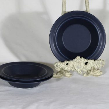 Arabia Blues soup plates, 3 pcs, designer Heikki Orvola