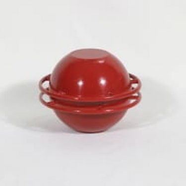 Rosenlew Saturnus emalipata, punainen, suunnittelija Timo Sarpaneva, pieni