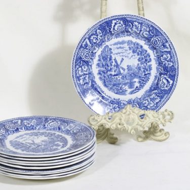 Arabia Maisema plates, small, 10pcs, copper ornament