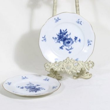 Arabia FQ plates, flower design, 2 pcs, small, copper ornament