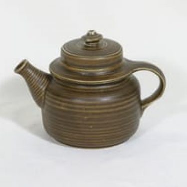Arabia Kaarna teekannu, ruskea, suunnittelija , pieni