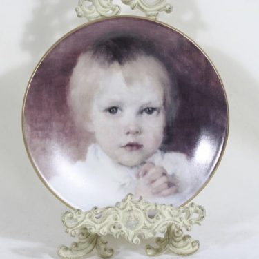 Arabia seinälautanen, Rukoileva tyttö, suunnittelija Helene Schjerfbeck, Rukoileva tyttö, siirtokuva