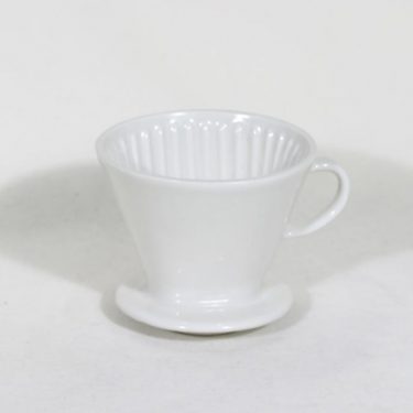 Arabia KS 2 kahvisuppilo, valkoinen, suunnittelija , koristelematon