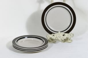 Arabia Ruija bread plates, 4 pcs, designer Raija Uosikkinen