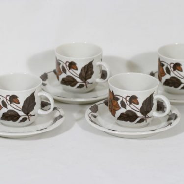 Arabia Cafe coffee cups, 4 pcs, Gunvor Olin-Grönqvist