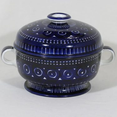 Arabia Valencia bowl, 2.85 l, designer Ulla Procope, big, hand-painted, signed