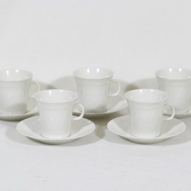 Arabia LE kahvikupit, koristelematon, 5 kpl, suunnittelija , koristelematon