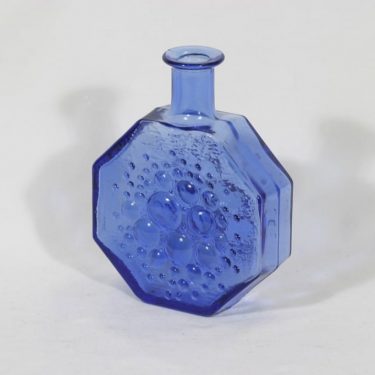 Riihimäen lasi Stella Polaris koristepullo, sininen, suunnittelija Nanny Still,