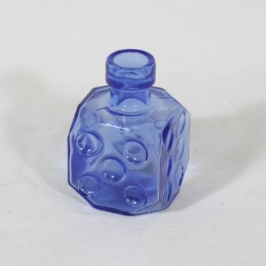 Riihimäen lasi Arpa on heitetty koristepullo, sininen, suunnittelija Erkkitapio Siiroinen, pieni