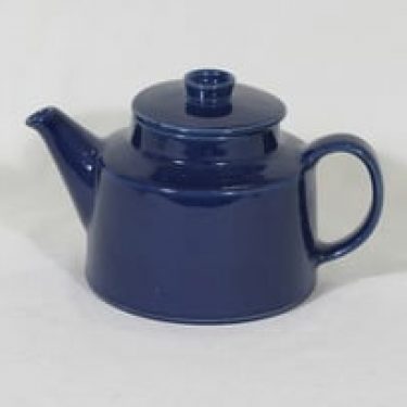Arabia Kilta teekannu, sininen, suunnittelija Kaj Franck,