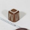 Arabia Tarina cigarette goblet, brown, designer Arabian taideteollisuusosasto, small, scratching ornaments, 2