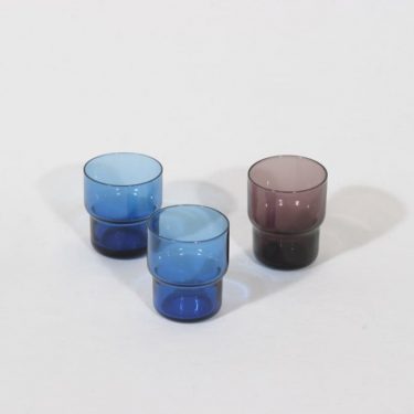Nuutajärvi Pinottava lasi lasit, 3 cl, 3 kpl, suunnittelija Saara Hopea, 3 cl, pieni