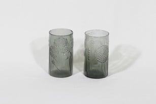 Nuutajärvi Flora lasit, 36 cl, 2 kpl, suunnittelija Oiva Toikka, 36 cl